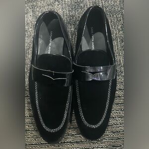 Saks Fifth Avenue Black Patent Men's Loafers